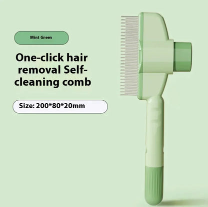 Self-Cleaning Pet Grooming Comb