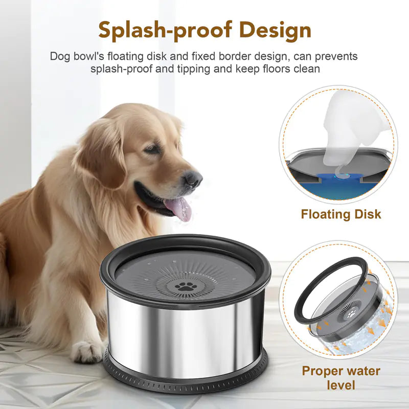 Large Stainless Pet Water Bowl