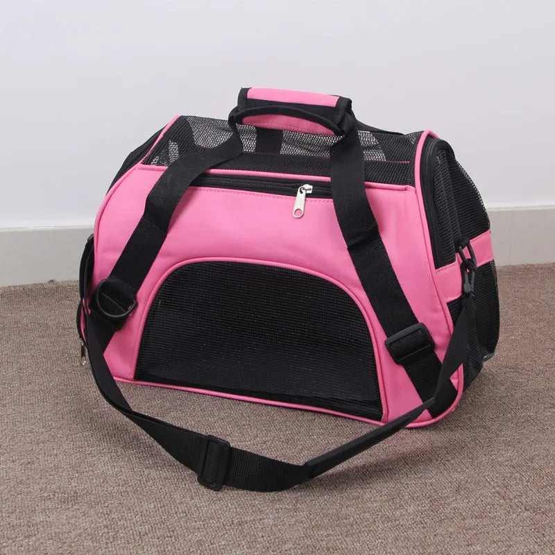 Portable Mesh Pet Carrier Bag
