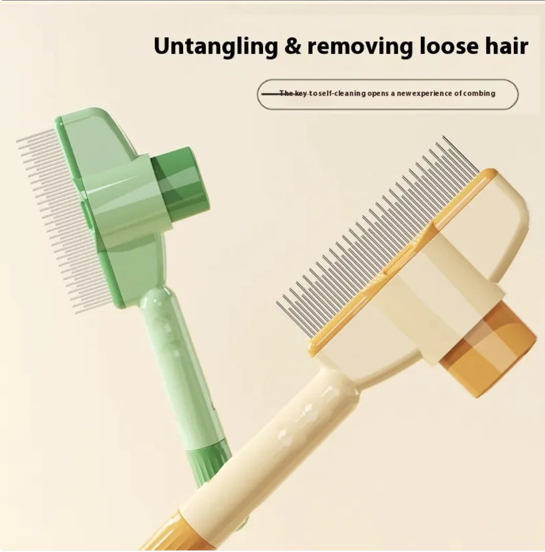 Self-Cleaning Pet Grooming Comb