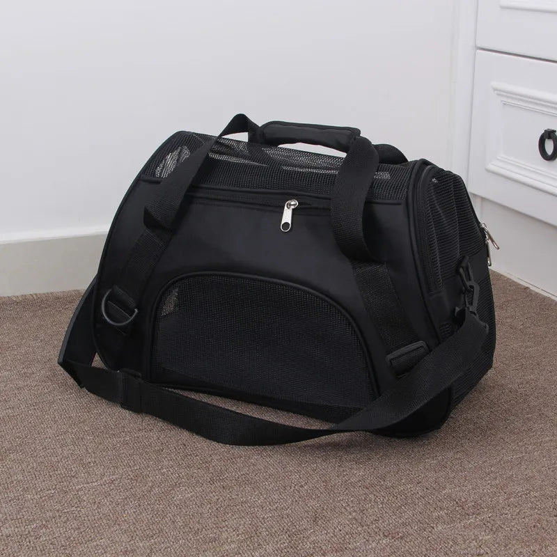 Portable Mesh Pet Carrier Bag